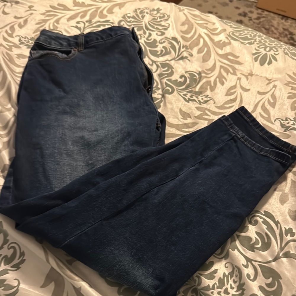 Avenue Size 18 Blue Girlfriend Jeans Classic Style